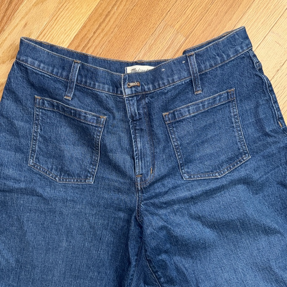Madewell Women's Blue Flare & Wide Leg Jeans - Picture 3 of 16